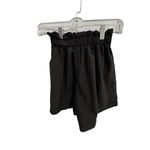 SheIn  Black Paperbag Waist Shorts with Tie Belt‎ Size Small Photo 2
