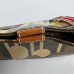 Orla Kiely Classic Zip Shoulder Bag Multi Stem Print Coated Canvas Browns/Tan Brown Photo 9