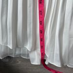 Andrea Iyamah NEW  resort vacation white satin pleated sachi romper Large Photo 11