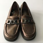 Franco Sarto Bronze Leather Loafers Slip On Shoe Womens SIze 6B Photo 1