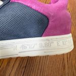 AS 98 Leather Alfie Sneakers Perforated Suede Lace Up Gray Pink Size 38 US 7.5 Photo 4