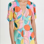 STAUD  Mini Dress in Citrus Kaleidoscope NWT Photo 2