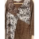 Pretty Angel tunic top shades of brown sz Small Brown Photo 2