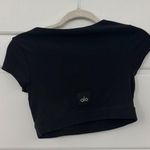 Alo Yoga Blissful Henley Ribbed Bra Top Photo 3