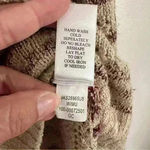 Artesia Sweater Open Knit Purple Beige Side Detail Women’s Sz XL‎ Comfy Photo 5