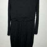 Boden Alanna black knit dress long sleeve scoop neck pockets size 10L Photo 7