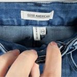 Good American  Good Waist Step Hem Skinny Jeans‎ Photo 3