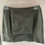 Lulus NWT Gray Most Fab Vegan Leather Mini Skirt Photo 4