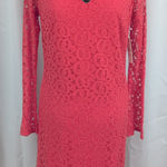 Laundry by Shelli Segal Lace Soft Red Dress 10 Photo 0