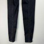 Free People Riley Seamed Skinny Jeans Sz 24 Black Wash Stretch Photo 12