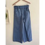 Free People  Sloane Belted Blue Wide Leg Pants Size Small Photo 5