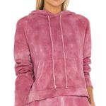 Love Shack Fancy Anarosa Pink Hoodie Bordeaux hand Dye small Photo 3