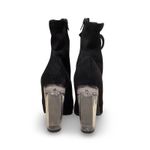 Bamboo  NightLife Stiletto Vegan Suede Booties Photo 4