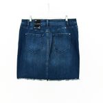 INC  Women’s Fray Trim denim Skirt in Dark Indigo size 8 Photo 5