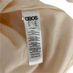 ASOS  Sheer & Solid Skater Dress Bridal Wedding Cocktail Cream Feminine Mesh SZ 8 Photo 8