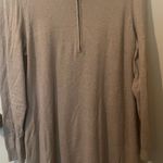 Tommy Bahama Women's Tan Half Zip Knee Length Sweater Dress Long Sleeve XL Photo 0