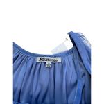 Stilettos  Blue Metallic Pleated Romper L NWT |‎ Spaghetti Strap V-Neck Photo 3