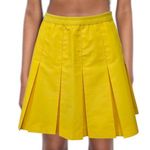Vintage Lily's of Beverly Hills 90s Yellow Pleated Tennis Mini Skirt Size 12 Photo 0