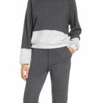 Zella Dip Dye Crewneck Gray White Sweatshirt New with tag W-165 Size S Photo 5