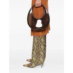 STAUD  Moon Bag in Espresso PVC Photo 1