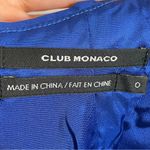Club Monaco Sheath Dress Mini Women Size 0 Blue Sleeveless Cotton Darts Sleek Photo 10