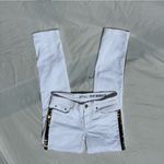 Versace Collection Skinny white with gold studs jeans sz 24 Photo 7