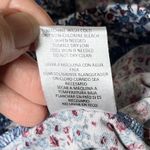 Lands' End  Floral Lounge Pants L Blue Burgundy Micro Print Soft Knit Photo 7