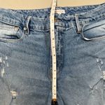 Good American Jeans Distressed Straight Leg Stretch Light Wash Size 8 / 29 Photo 2