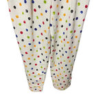 Anna October Trouser Pants Cropped Polka Dot Print Rainbow Multicolor Size XS White Photo 4