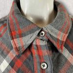 CAbi Shacket Medium Plaid Button Shirt Tavern Jacket Grey Red White #4164 T57 Photo 8