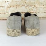 Vince  Sneakers Womens 8M Gray Beige Wilden Suede Leather Platform Espadrille Photo 7