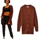 Everlane Alpaca Wool Cocoon Button Cardigan in Rosewood $165 MSRP Photo 1