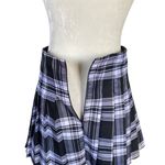 No Boundaries  Juniors M 7-9 black and white plaid school girl mini skirt Photo 7