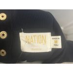 NWT Nation Black High Neck Sweatshirt with Back Cut Out Sz M Size M Photo 2