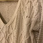 American Eagle  Outfitters Cable Knit White Sweater Photo 3