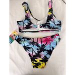 Jordan Emme  Palm‎ Tree Print Bikini Set Swimsuit Tropical Beach Size S Photo 2