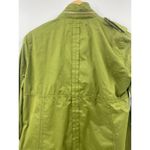 ZARA Basic Army Military Style Utility Jacket Full Zip Green Size Small Photo 2