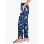 Nic+Zoe  Women's Blue Floral Botanical Vintage Pull-On Relaxed Trousers Size‎ 10 Photo 2