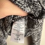 Black and White Knit Sweater Cutout Back Size Large Photo 4