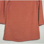 Andrea Jovine Women's Top M Warm Soft Orange Ribbed Boat Neck Soft Casual Comfy Size M Photo 8