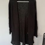 Wooden Ships  Black Knit Cardigan Sweater Size Small Medium Mohair Wool Blend Photo 0