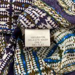 Braeve Blue and Brown Patterned Faux Wrap Romper Size XS Photo 6