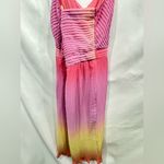 Leith  Nordstrom Ombré Gradient Pink Lemonade Dress with accordion pleats Small Photo 11