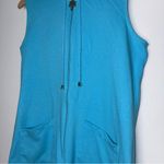 secret treasures Hooded  Palm Tree Imprinted‎ Sleeveless Zip Up Night Dress Photo 1