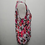 Jones StudioFloral Print Sleeveless Top Size Medium Pink Photo 2