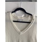 Somedays Lovin Some Days Lovin Women's XS V Neck Ivory Knit Sweater Clean Girl Preppy Capsule Photo 1
