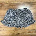 American Eagle XS Women's Crepe Leopard Print Lounge Shorts Ruffle Flowy Photo 1
