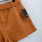 Kut From The Kloth  Jean Shorts Size 12 Justine Belt Cotton Hemp Burnt Orange NWT Photo 11