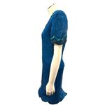 All Silk Vintage Dress by Allyson Whitmore S Teal Hand Beaded Cocktail Party Chi Purple Photo 4