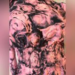 Bar III Pink Black Rose Floral Dress Small Puff Sleeve Lined NWOT Photo 3